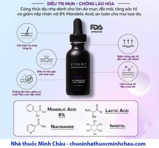 Vivant 8 Mandelic Acid Serum Nhà Thuốc Minh Châu