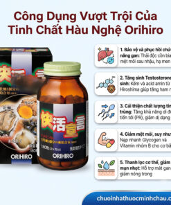Công dụng vượt trội của tinh chất hàu nghệ Orihiro