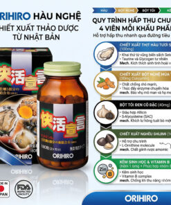 Thành phần và quy trình hấp thu hàu nghệ Orihiro
