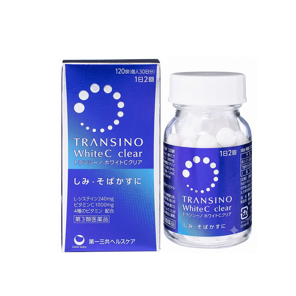 Viên uống trắng da Transino White C Clear 120 viên chính hãng Nhật Bản tại Nhà Thuốc Minh Châu