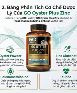 Cơ chế dược lý GO Oyster Plus Zinc 120 viên