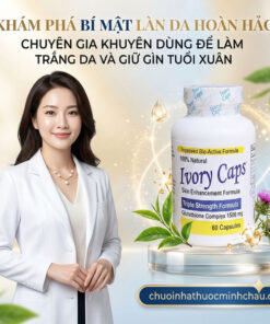 Dược sĩ Nhà Thuốc Minh Châu khuyên dùng viên uống trắng da Ivory Caps 1500mg Glutathione chính hãng Mỹ