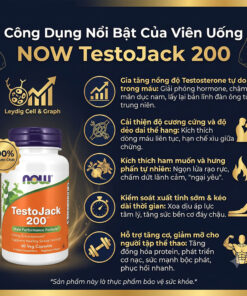 Công dụng nổi bật viên uống NOW TestoJack 200