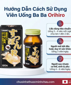 Hướng dẫn cách sử dụng viên uống Ba Ba Orihiro