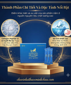 Chi tiết thành phần peptide từ cá tuyết Na Uy trong hộp collagen cá tuyết Ona Global chính hãng
