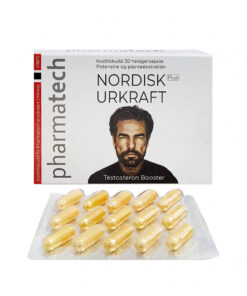 Hộp và vỉ viên uống sinh lý nam Nordisk Urkraft Plus Pharmatech Na Uy 30 viên tăng Testosterone chính hãng tại Chuỗi Nhà Thuốc Minh Châu