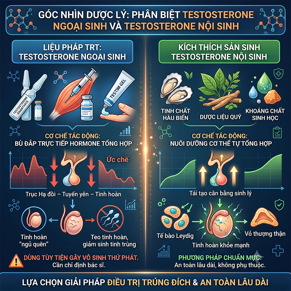 Phân Biệt Testosterone Ngoại Sinh Và Testosterone Nội Sinh