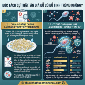 Ăn giá đỗ có tác dụng gì cho nam giới - Bóc tách sự thật ăn giá đỗ có bổ tinh trùng không dưới lăng kính y học chứng cứ