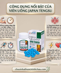 Công dụng thuốc Japan Tengsu giúp hỗ trợ cương cứng nhanh và kéo dài thời gian quan hệ