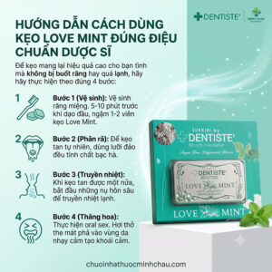 Hướng dẫn cách dùng kẹo Love Mint đúng điệu chuẩn Dược sĩ - Chuỗi Nhà Thuốc Minh Châu