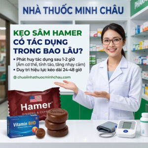 Kẹo sâm Hamer có tác dụng trong bao lâu