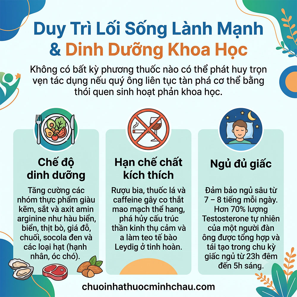 Duy Trì Lối Sống Lành Mạnh Và Dinh Dưỡng Khoa Học Cho Nam Giới - Nhà Thuốc Minh Châu