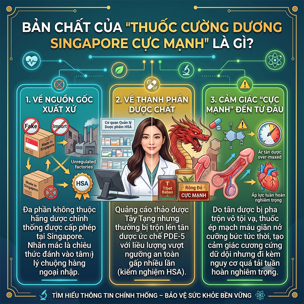 Sự Thật Về Thuốc Cường Dương Singapore Cực Mạnh