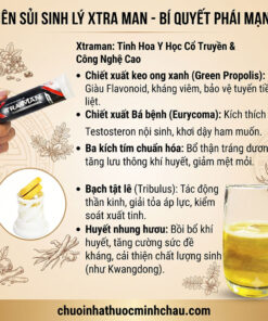 Bảng thành phần thảo dược tự nhiên trong viên sủi Xtraman