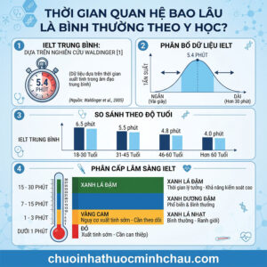 Thời gian quan hệ bao lâu là bình thường theo y học - Biểu đồ IELT Waldinger và phân cấp lâm sàng