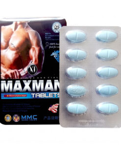 Hộp thuốc cường dương Maxman 3800mg chính hãng của Mỹ vỉ 10 viên con nhộng