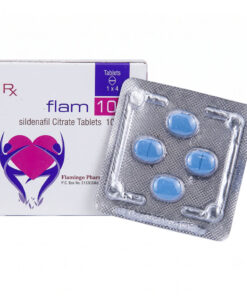 Hộp và vỉ thuốc cường dương Siloflam 100mg chứa Sildenafil Citrate của Ấn Độ