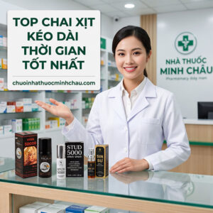 Dược sĩ Nhà Thuốc Minh Châu tư vấn top các loại chai xịt kéo dài thời gian quan hệ chống xuất tinh sớm tốt nhất hiện nay