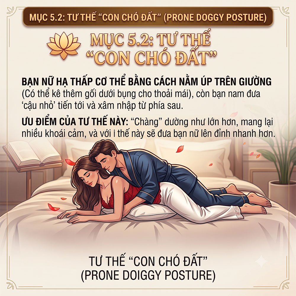 Tư Thế Chó Đất Prone Doggy Giúp Kéo Dài Cuộc Yêu