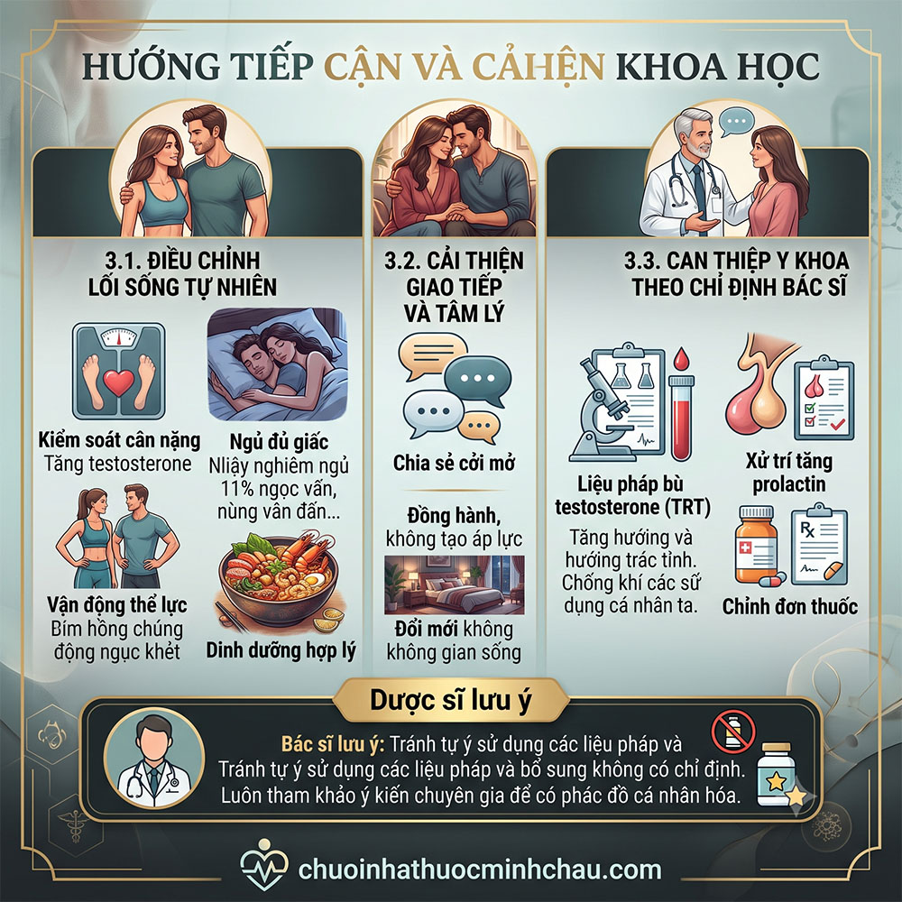 Hướng tiếp cận và cải thiện giảm ham muốn ở nam giới từ lối sống tâm lý đến can thiệp y khoa