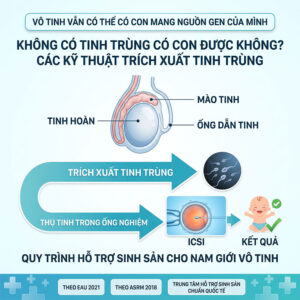 Không có tinh trùng có con được không - Quy trình trích xuất tinh trùng và thụ tinh ống nghiệm ICSI