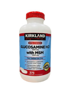 Lọ viên uống bổ khớp Kirkland Extra Strength Glucosamine HCl 1500mg with MSM 1500mg 375 viên của Mỹ