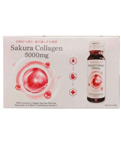 Hộp nước uống trắng da trẻ hóa Sakura Collagen 5000mg NMN Exosome Nhật Bản chính hãng