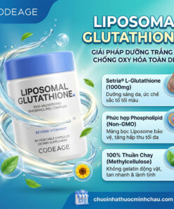 3 ưu điểm thành phần vượt trội của Codeage Liposomal Glutathione 1000mg: Setria L-Glutathione, màng bọc Phospholipid và vỏ nang thuần chay