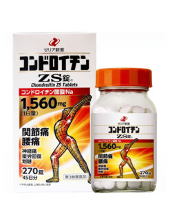 Hộp và lọ viên uống bổ khớp Zeria Chondroitin ZS 1560mg 270 viên khớp nhện nội địa Nhật Bản
